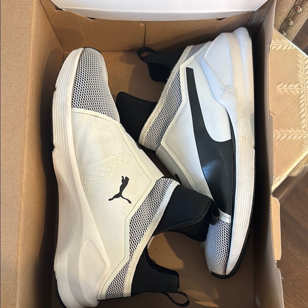 Puma Black and White Sneakers